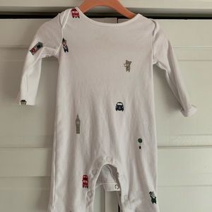 The little white company London onesie 0-3 months